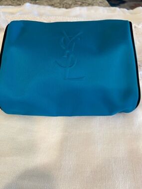 YSL teal pouch